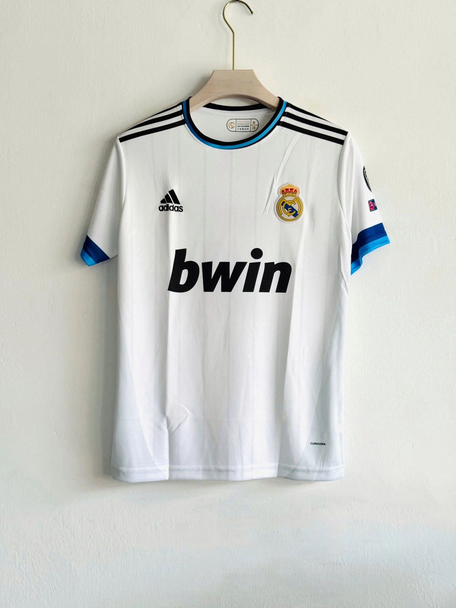 REAL MADRID RETRO 2012-13 HOME KIT RONALDO (EMBROIDERY LOGOS)