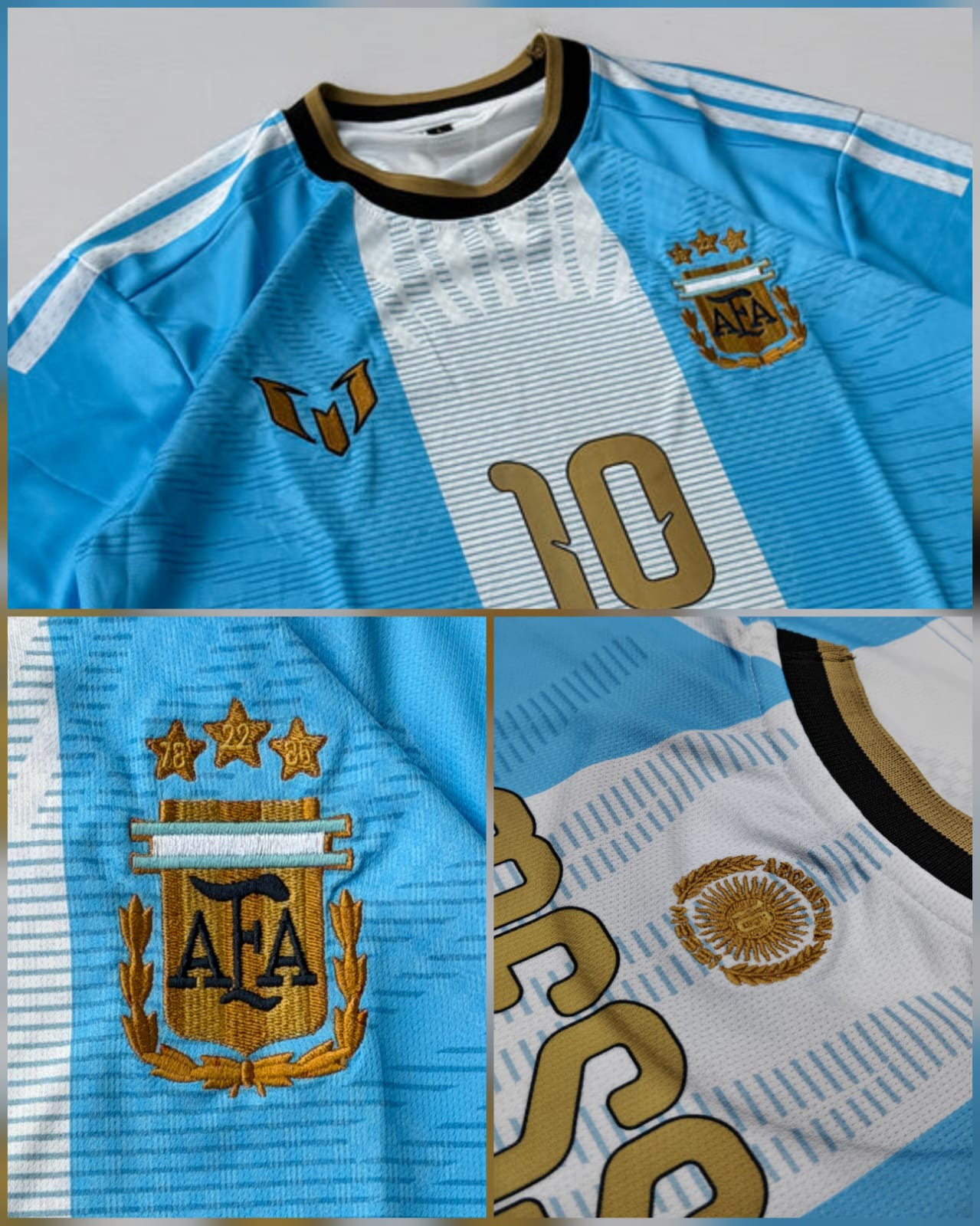 ARGENTINA 2026 HOME KIT FAREWELL KIT MESSI (PREMIUM EMBROIDERY LOGOS)