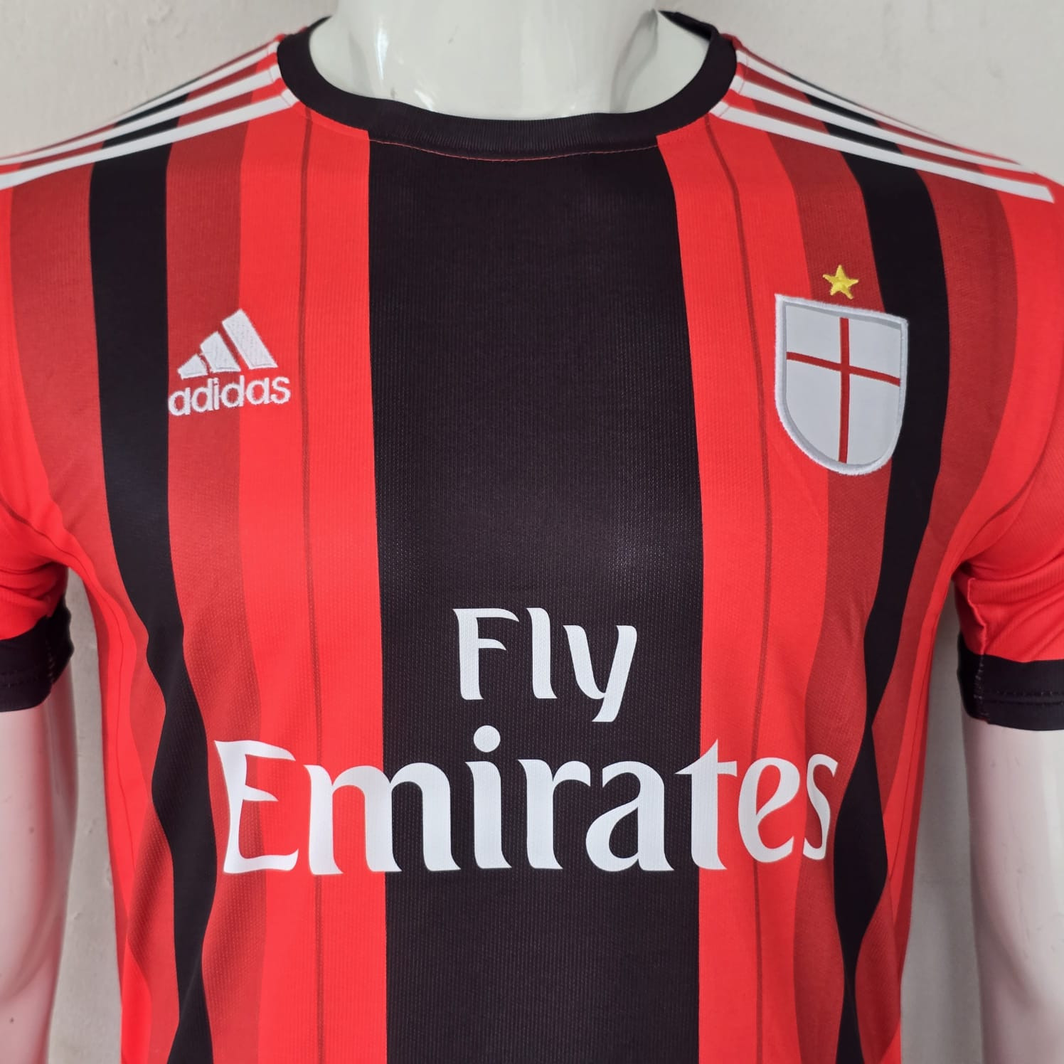 AC MILAN RETRO 2014-15 HOME KIT MALDINI (EMBROIDERY LOGO)