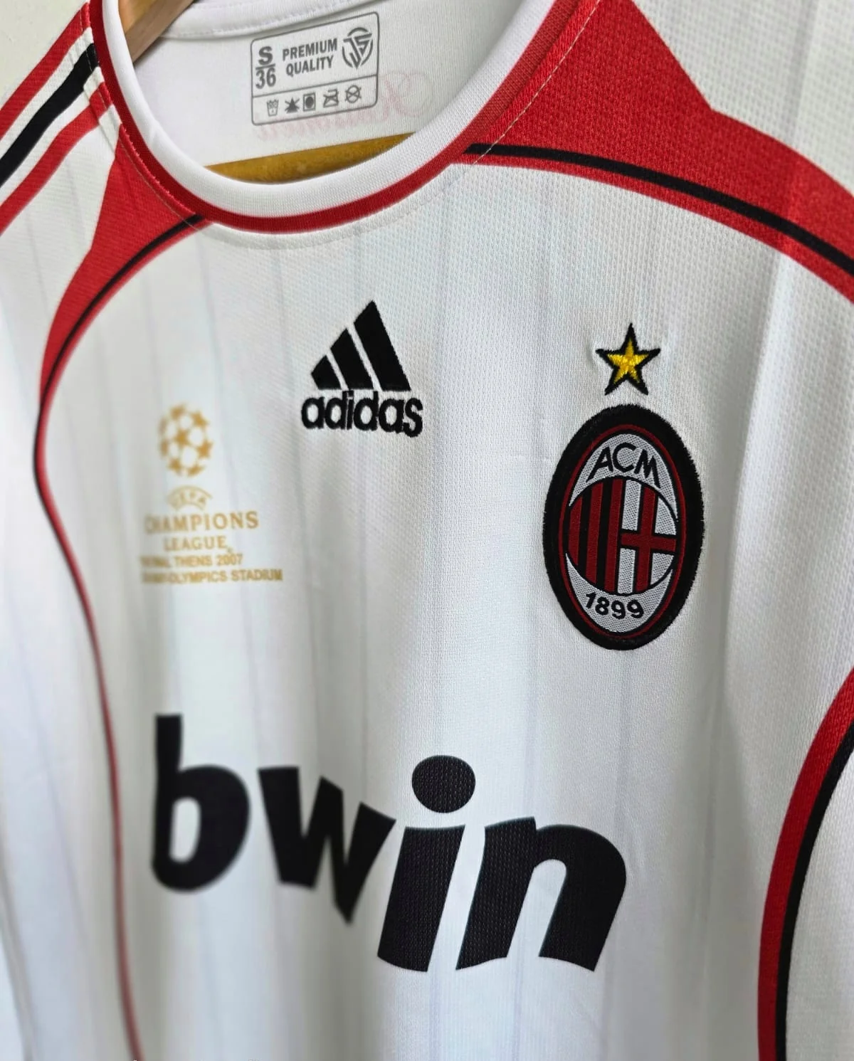 AC MILAN RETRO 2006-07 AWAY KIT MALDINI FULL SLEEVE (EMBROIDERY LOGOS)
